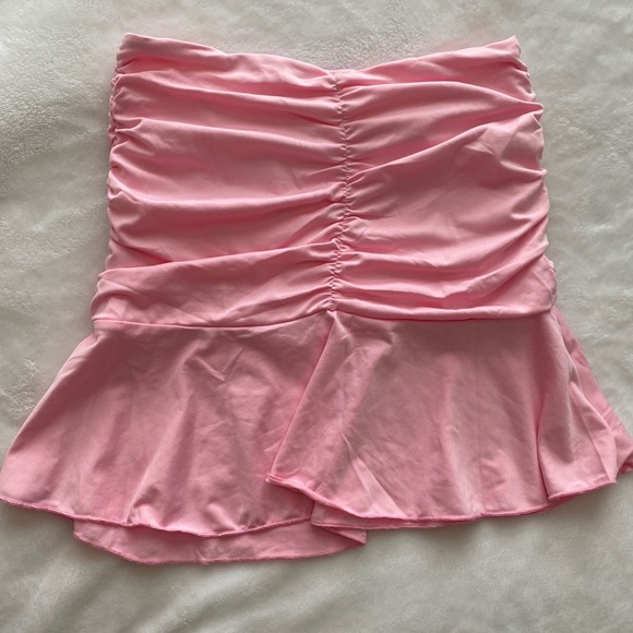 Colorful Natalie Nicole Pink Mini Skirt - Size Small - Picture 2 of 2